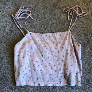 Brandy Melville pink rose top